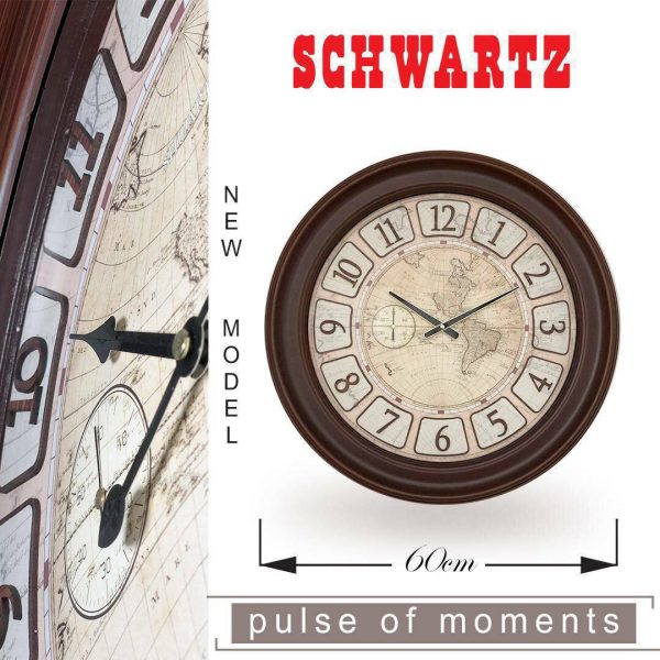 ساعت دیواری شوارتز جهان نما
