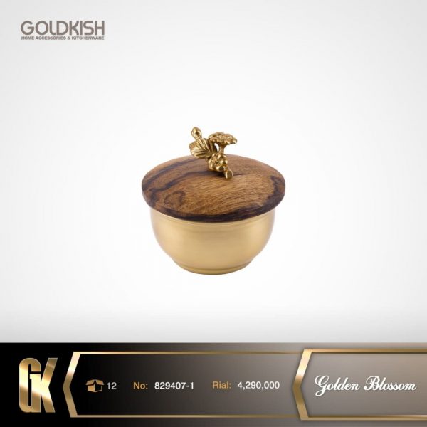 قندان بیضی Golden Blossom مدل 829407