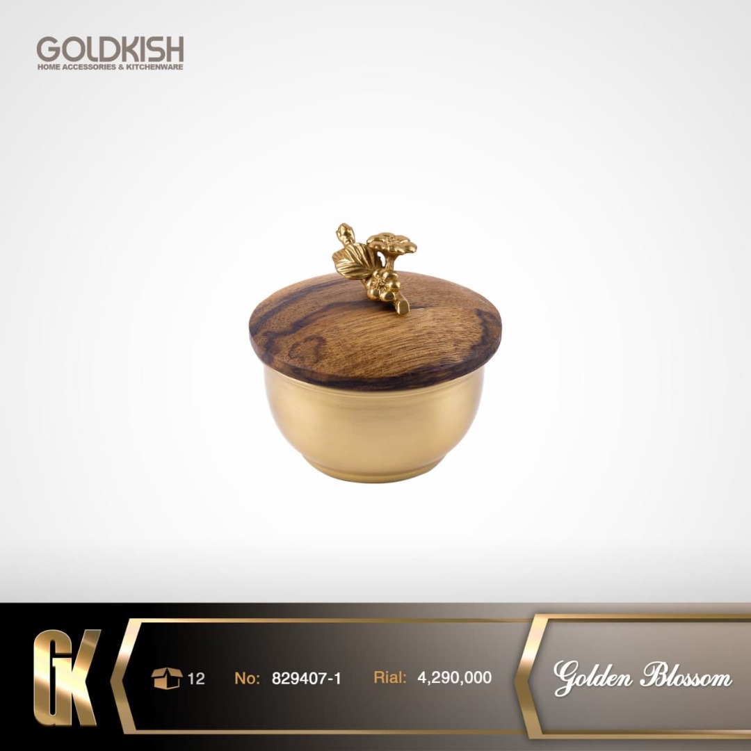 قندان بیضی Golden Blossom مدل ۸۲۹۴۰۷