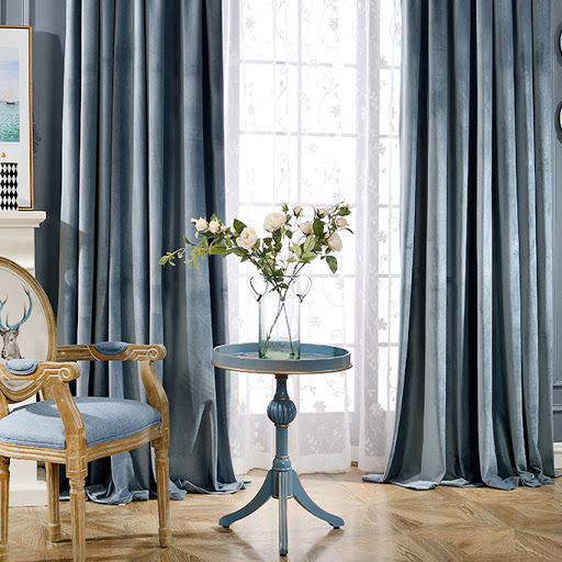 پارچه پرده‌ای ساتن و ابریشم